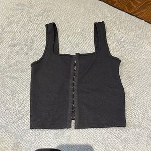 Clasp Front Tank Top